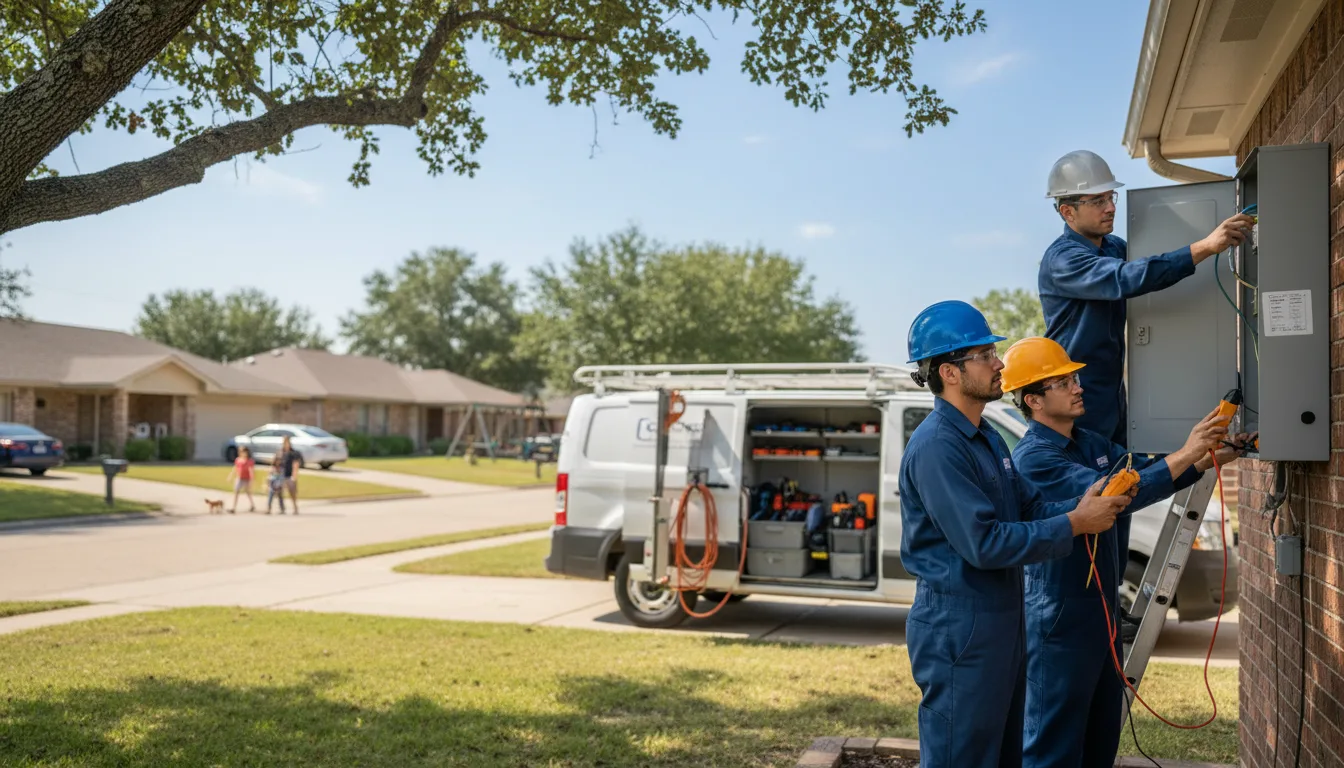 Certified electrician providing emergency electrical services in Axtell, NE